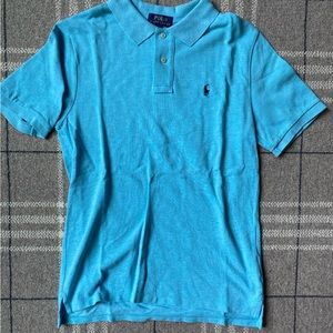Ralph Lauren Iconic Mesh Polo, turquoise , Boys size L 14-16